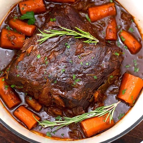 Slow Cooker Roast Beef With Red Wine