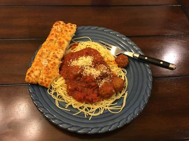 Slow-cooked spaghetti and meatballs that melt in your mouth
