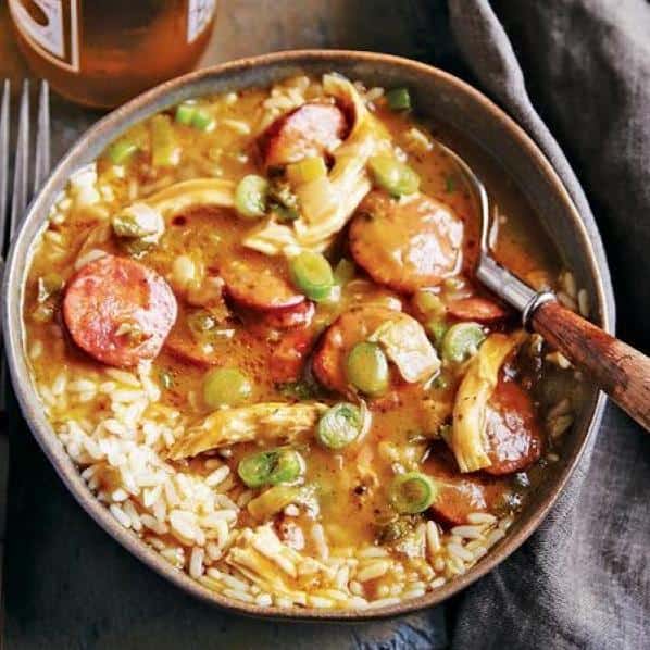  Spice up your life with this Andouille, Ham and Okra Gumbo!