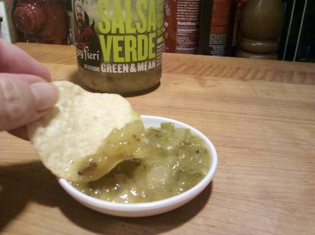  Spice up your tacos, burritos, or any dish with a dollop of salsa verde.
