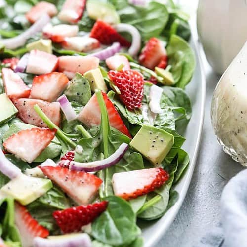 Strawberry and Red Onion Salad With Poppy Seed Dressing