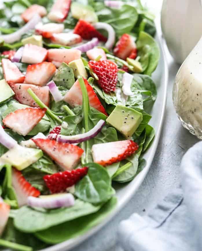 Strawberry and Red Onion Salad With Poppy Seed Dressing