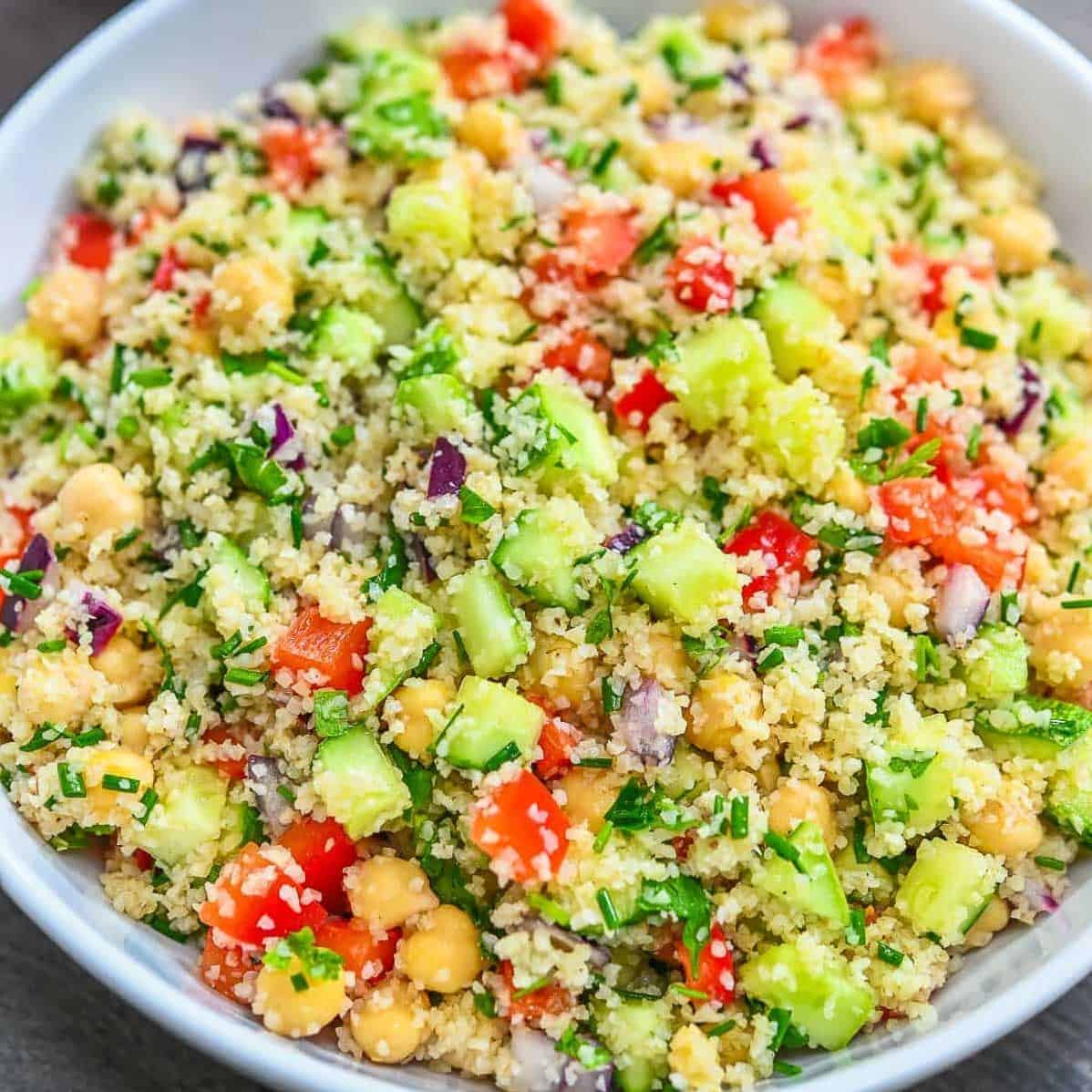  Take a break from traditional salads and enjoy this bulgur salad instead.