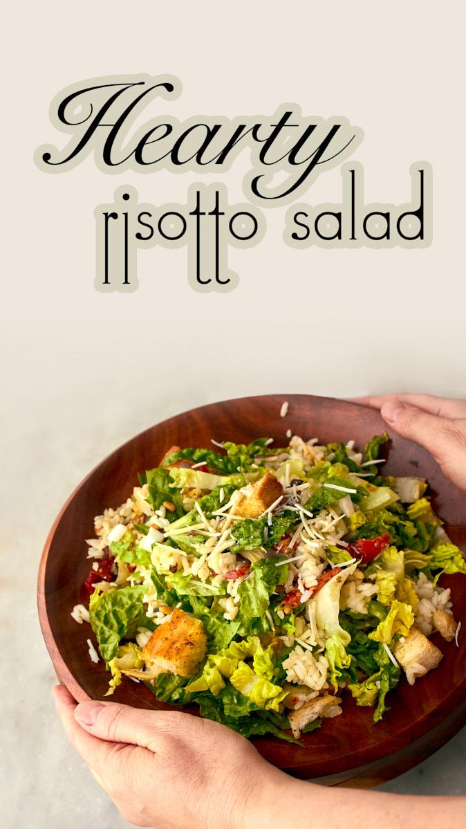  The bright cherry tomatoes make this Risotto Salad look as good as it tastes.