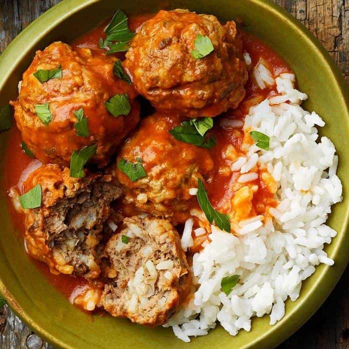  These meatballs are crispy on the outside and savory in the middle