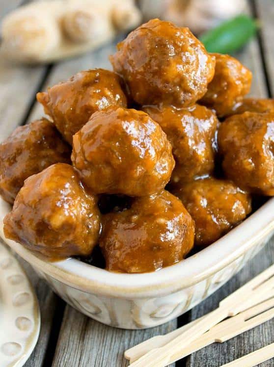  These meatballs are just the right amount of messy and delicious.