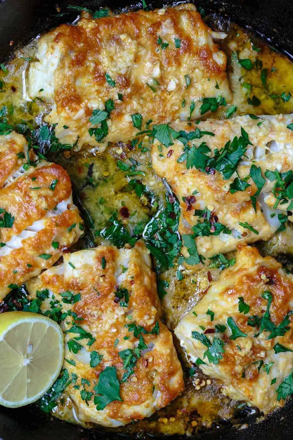  This baked cod is a light and healthy meal option full of omega-3s.