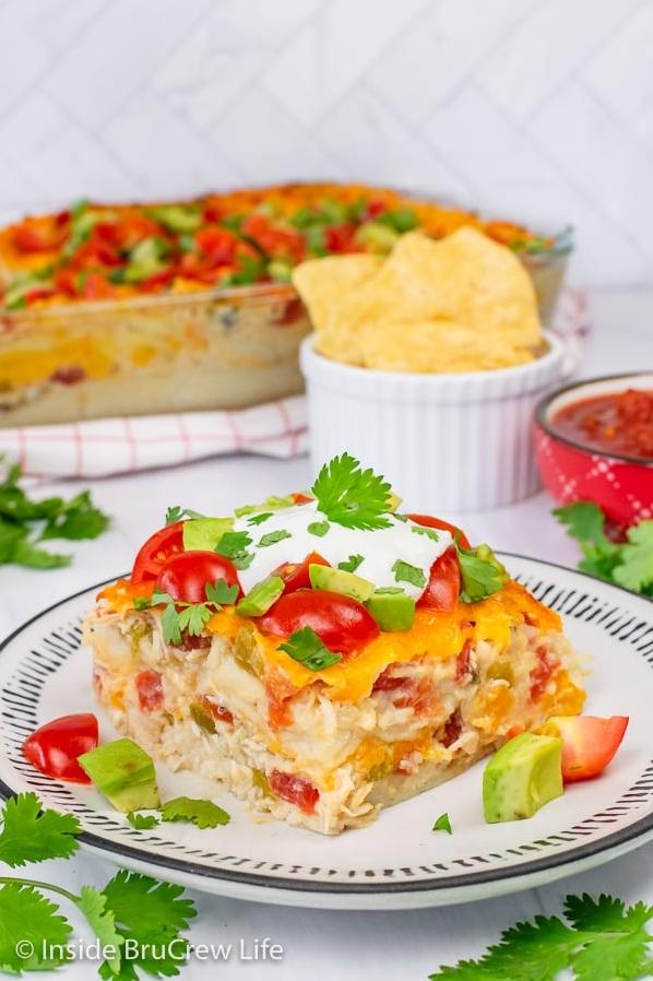  This casserole is perfect for a fiesta-themed party