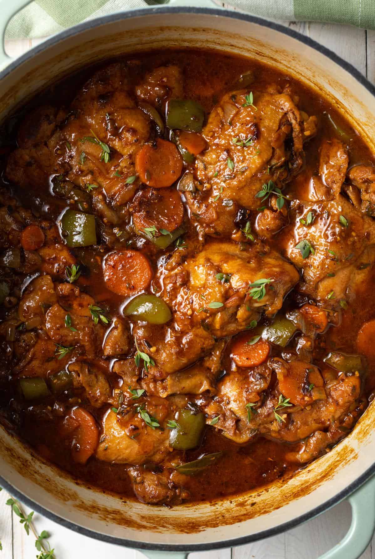  This chicken dish is a perfect comfort food on a cold winter day.