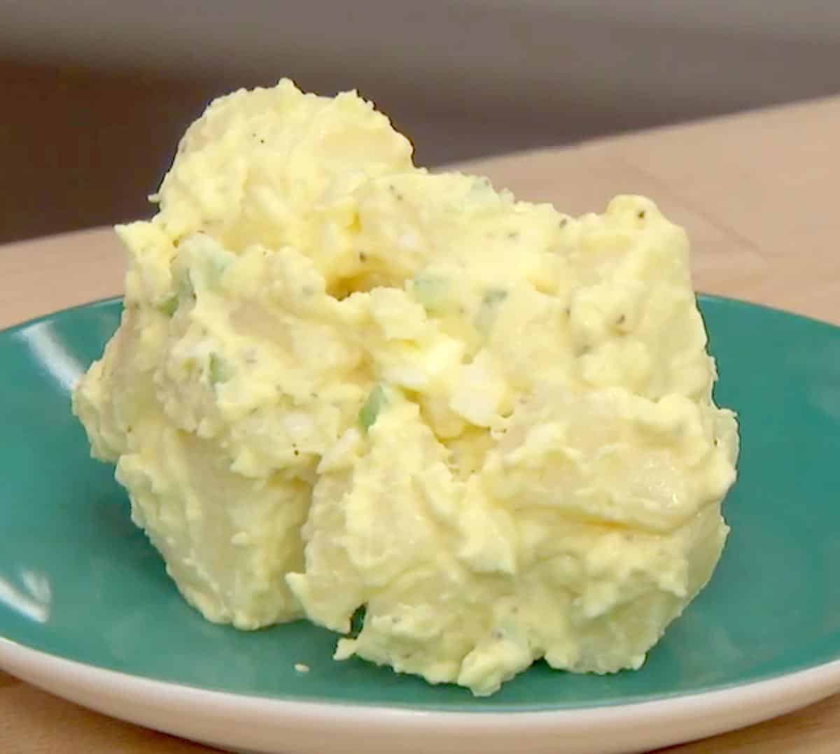  This hearty Amish Potato Salad will quickly become a staple at your summer parties!