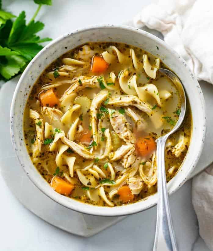  This is not your ordinary chicken noodle soup. It's packed with delicious boodles!