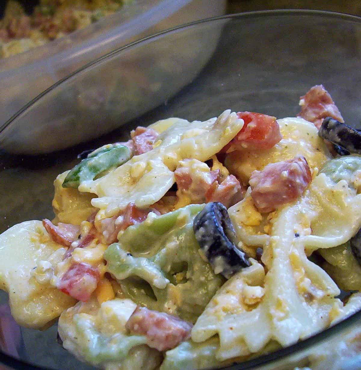  This pasta salad is so easy to make, you'll have time to enjoy the party too.