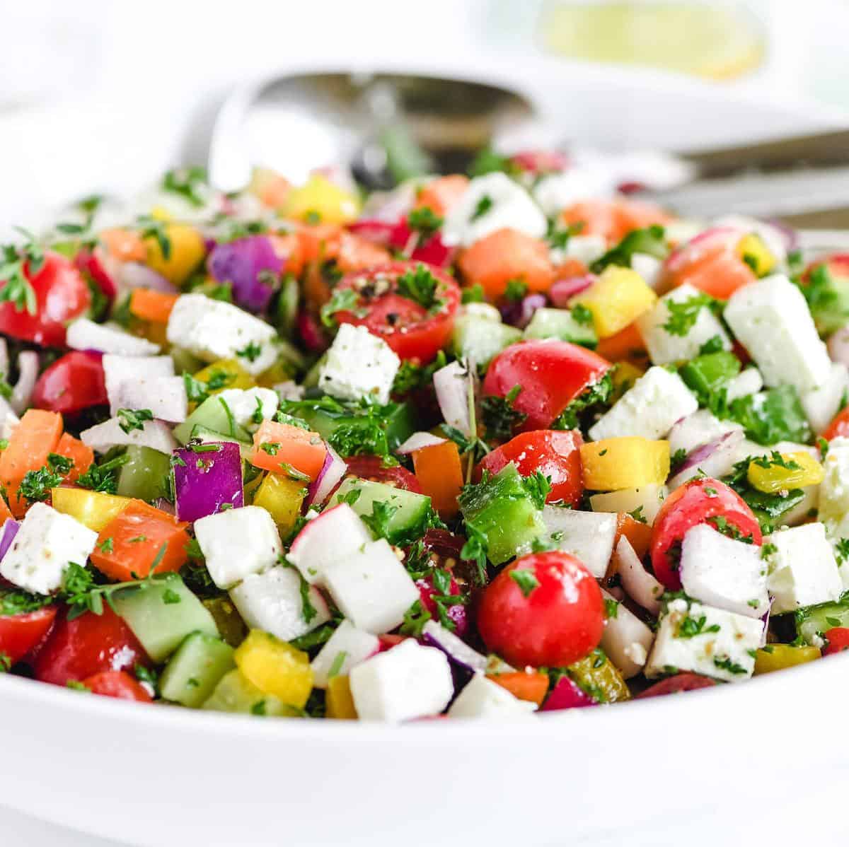  This salad is a feast for the eyes and the tastebuds.