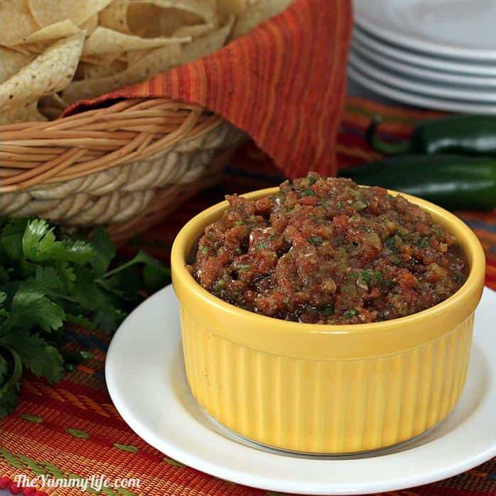  This zesty blend of peppers and tomatoes is the perfect dip for any party.