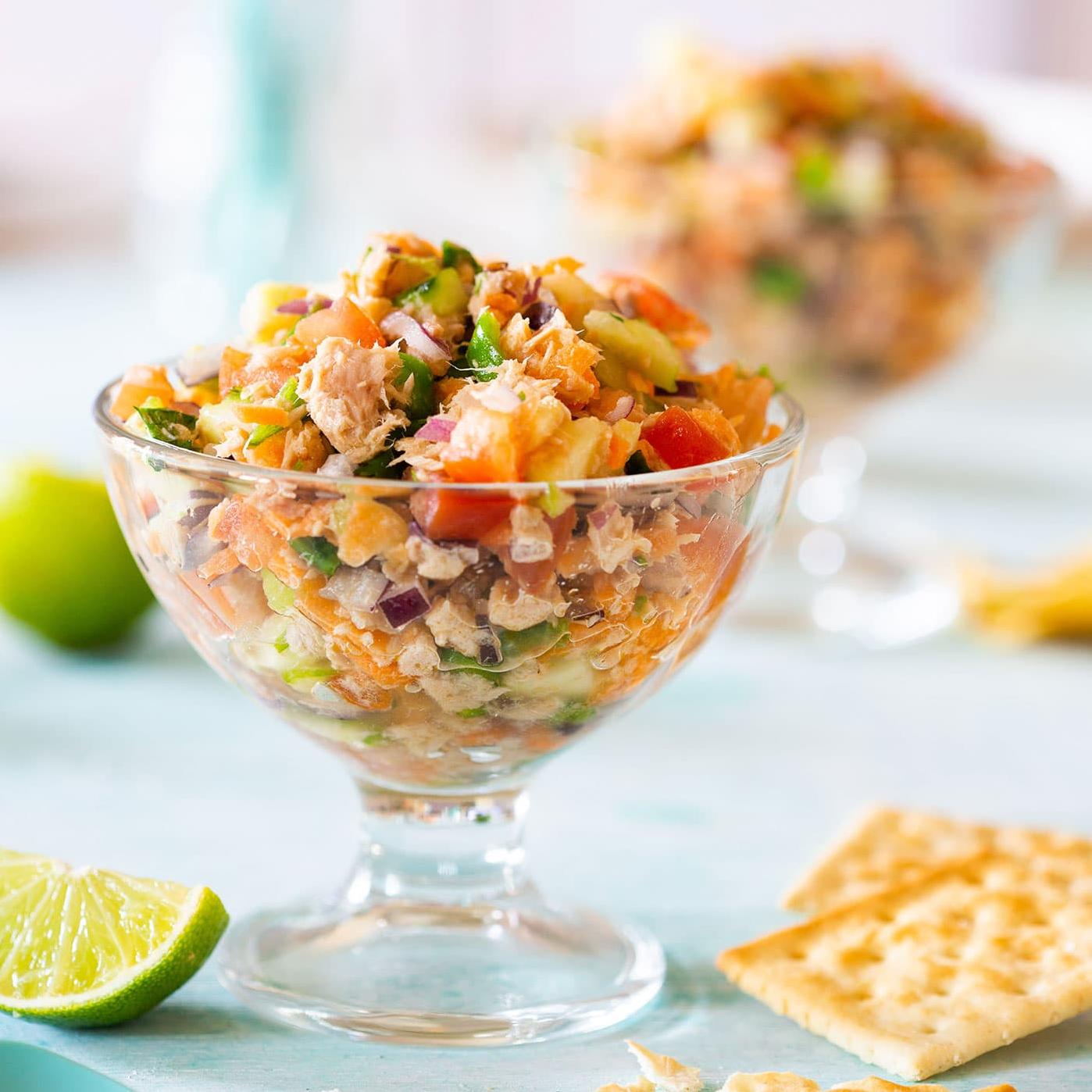  Trust me, even canned tuna tastes amazing in this ceviche!