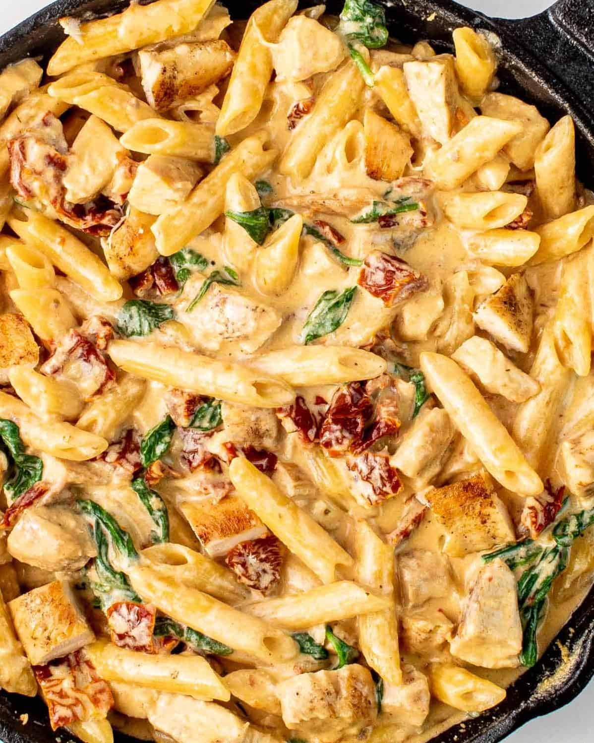 Delicious Tuscan Four Cheese Chicken and Pasta Recipe