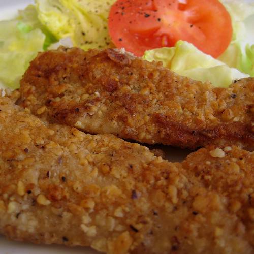 Walnut Crusted Trout Fillets
