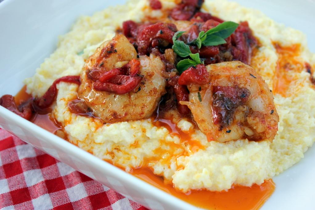  Warm, comforting, and flavorful shrimp and goat cheese grits.