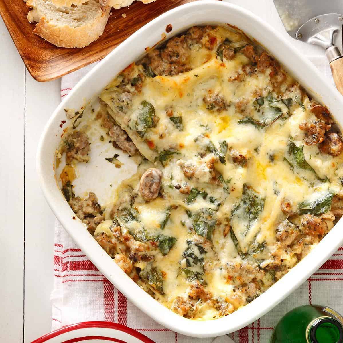  Who says lasagna has to be served in a pan?