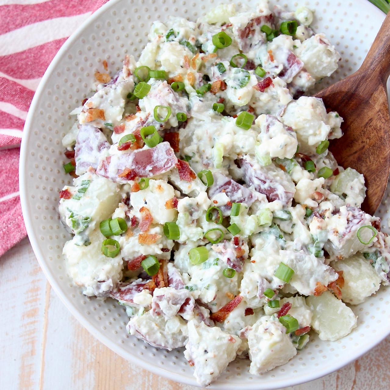  Who says potato salad has to be boring? This one is anything but!