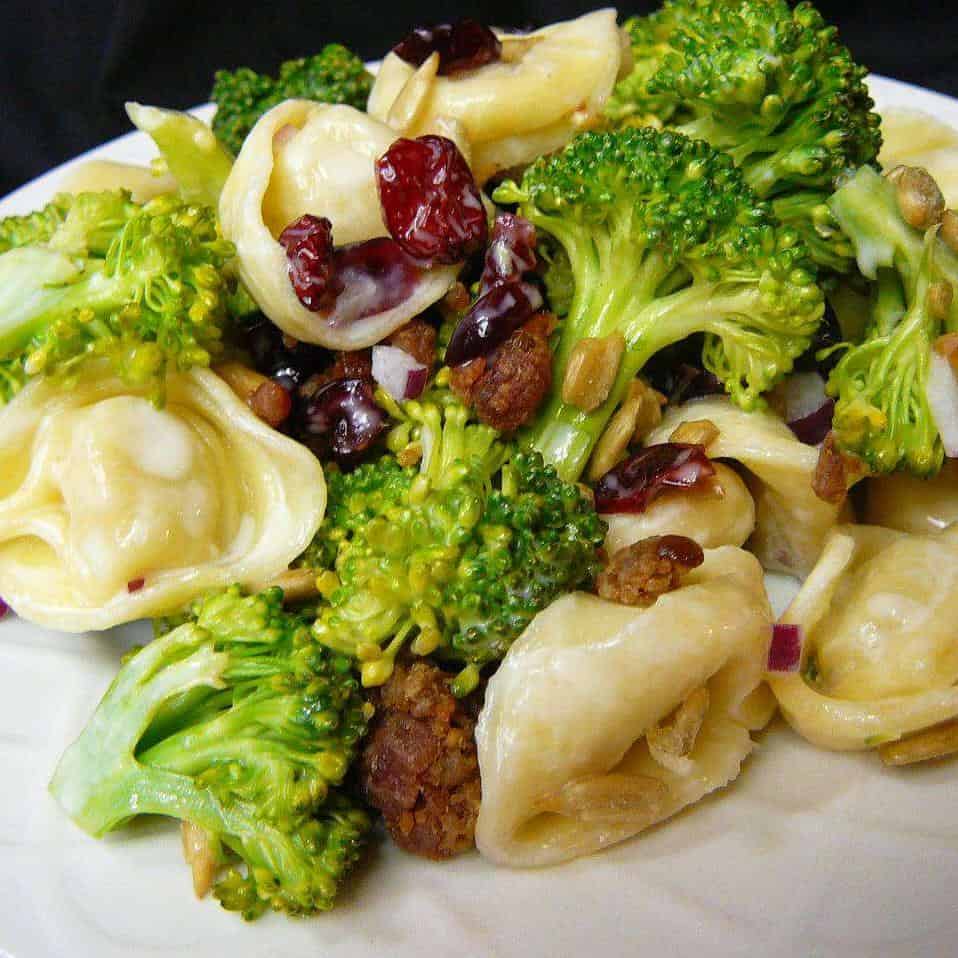  Who says salads have to be boring? Not with this broccoli and tortellini salad!