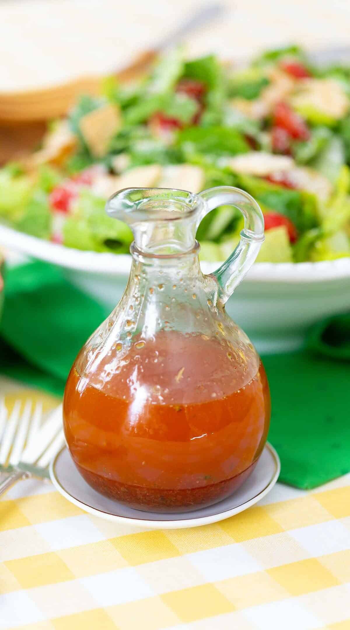  With only a few simple ingredients, this dressing is a great way to make a quick and easy dressing to jazz up any salad.