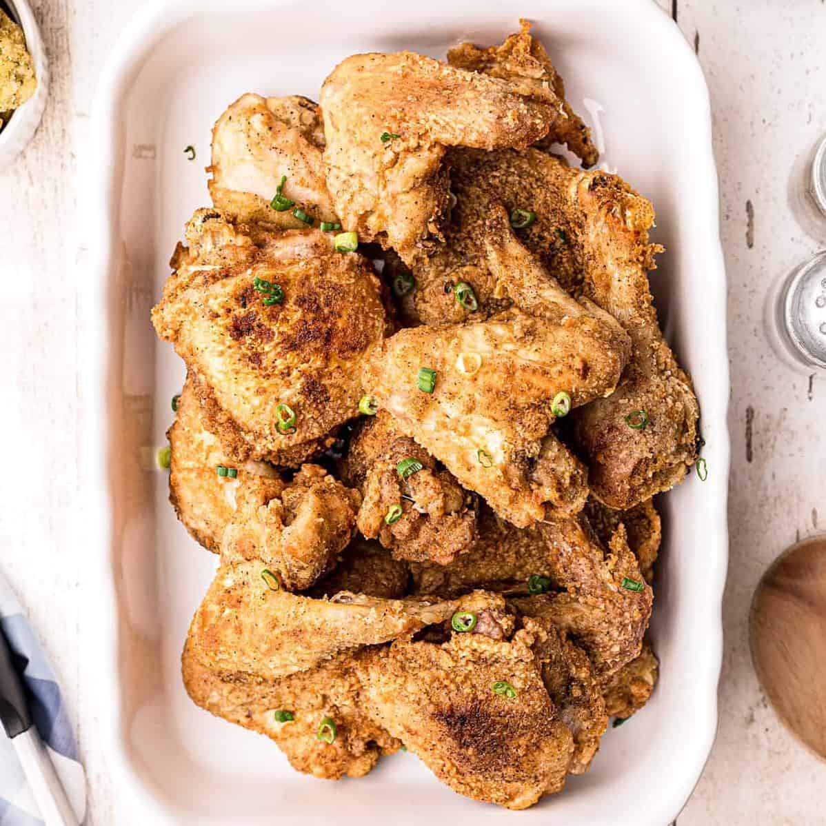  Your guests will be licking their fingers after they try this tasty Wishbone Fried Chicken.